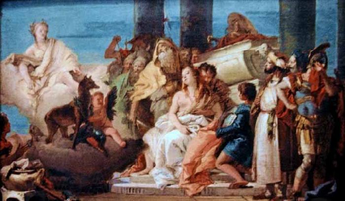 Giovanni Battista Tiepolo The Sacrifice of Iphigenia Spain oil painting art